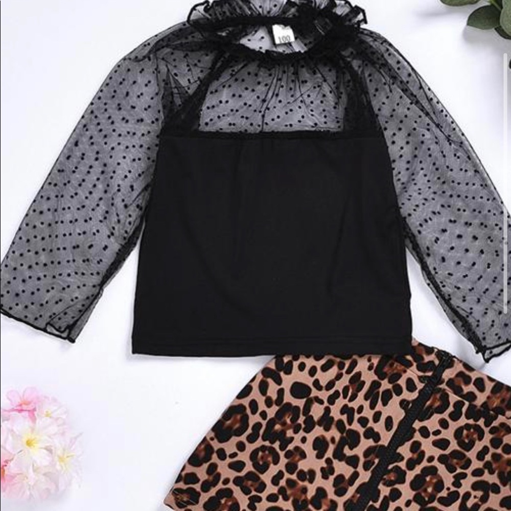 Leopard skirt and top